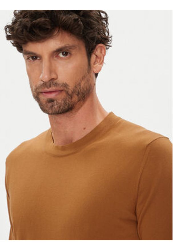 K-Way T-Shirt Combe K4126SW Brązowy Regular Fit. Kolor: brązowy. Materiał: bawełna