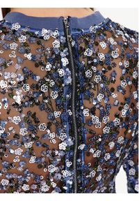 Guess Bluzka W3RP38 KBKY0 Niebieski Regular Fit. Kolor: niebieski. Materiał: syntetyk