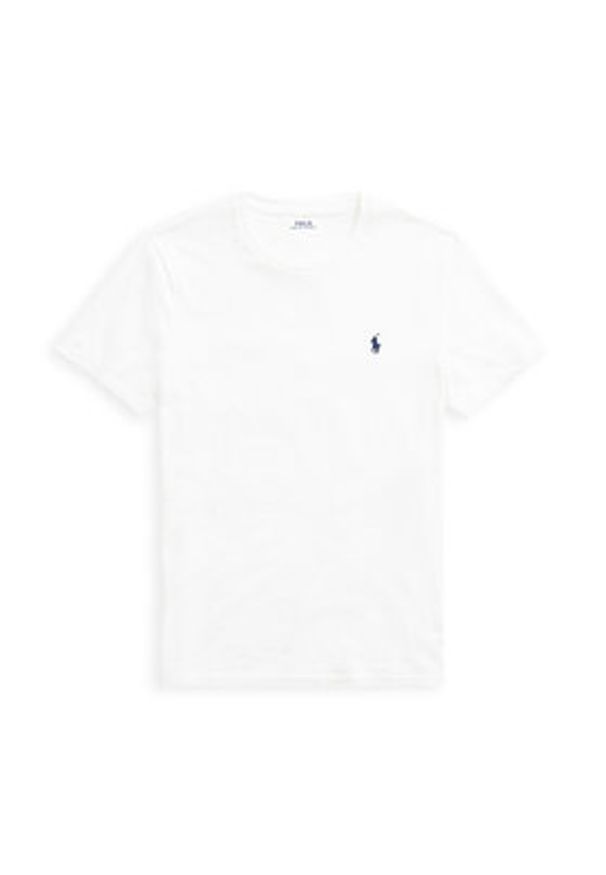 Polo Ralph Lauren T-Shirt 710680785 Biały Custom Slim Fit. Typ kołnierza: polo. Kolor: biały. Materiał: bawełna