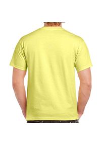 GILDAN - Ultra Bawełniana Koszulka Unisex Dla Dorosłych. Kolor: żółty. Materiał: bawełna