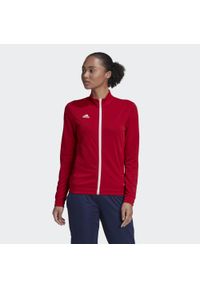 Adidas - Entrada 22 Track Jacket. Kolor: czerwony, wielokolorowy, biały. Materiał: materiał. Sport: piłka nożna #1