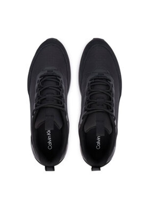 Calvin Klein Sneakersy Light Eva Runn Laceup Aop HM0HM02343 Czarny. Kolor: czarny. Materiał: materiał