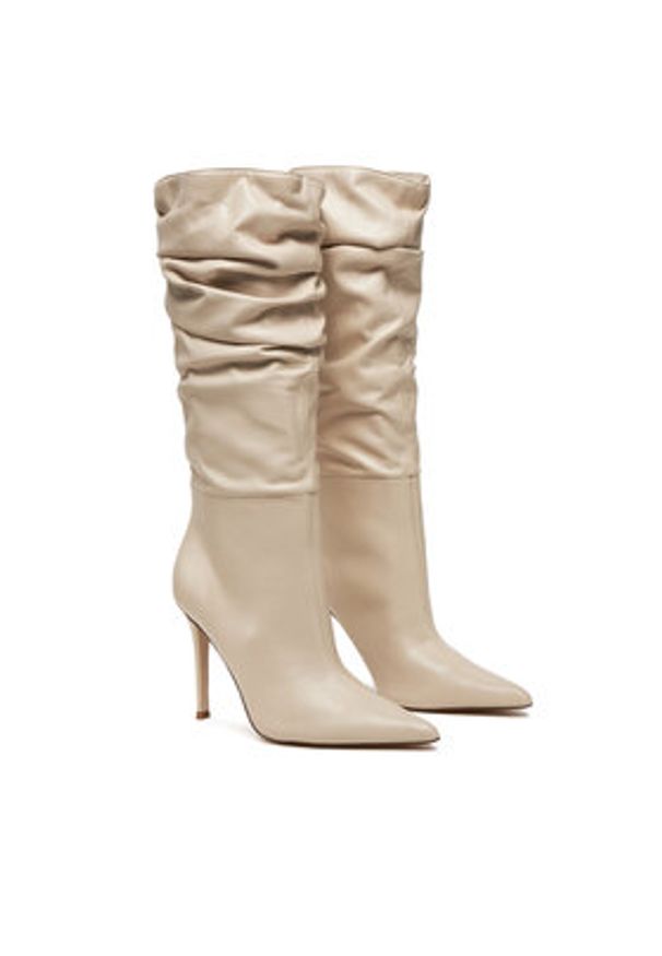 Steve Madden Kozaki Schmooze SM11003453 Écru. Materiał: skóra