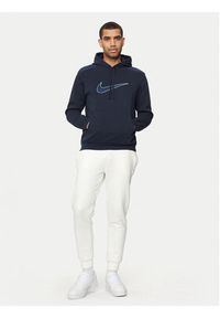 Nike Bluza FN0247 Granatowy Regular Fit. Kolor: niebieski. Materiał: bawełna #4