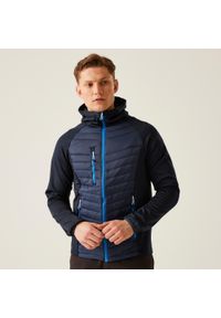 Regatta - Kurtka robocza hybrydowa męska Nagate. Kolor: niebieski. Materiał: puch. Sport: turystyka piesza #1
