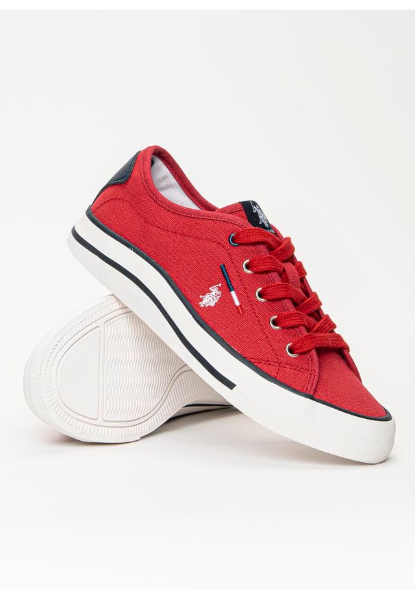 Tenisówki damskie U.S. Polo Assn. Wave149 RED (WAVE4149S1/CY1). Kolor: czerwony. Sezon: jesień, lato