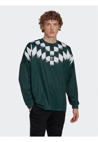Adidas - adidas Longsleeve Rekive Graphic HK7330 Zielony Loose Fit. Kolor: zielony. Materiał: syntetyk. Długość rękawa: długi rękaw