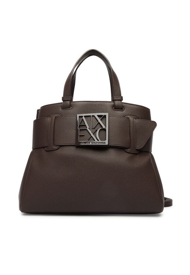 Armani Exchange Torebka XW000285 AF11902 U6018 Brązowy. Kolor: brązowy. Materiał: skórzane
