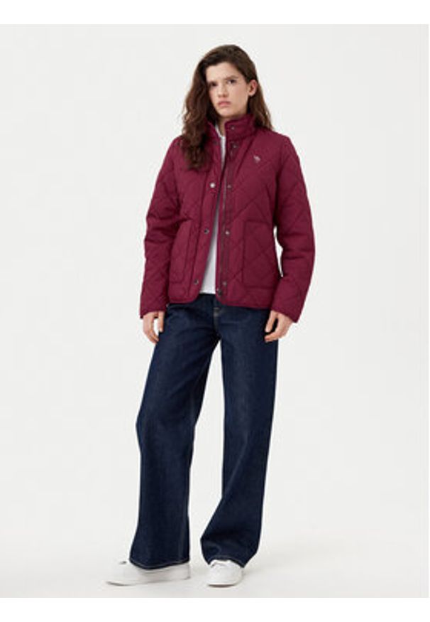 U.S. Polo Assn. Kurtka przejściowa WUP1168 Czerwony Relaxed Fit. Typ kołnierza: polo. Kolor: czerwony. Materiał: syntetyk