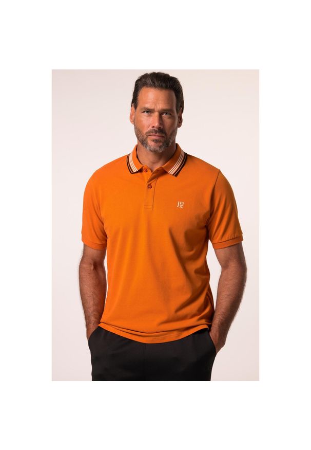 JAY-PI - Męska Koszulka polo FLEXNAMIC® outdoor rękaw 1/2 do roz. 7XL. Typ kołnierza: polo. Kolekcja: plus size. Kolor: pomarańczowy. Materiał: bawełna, elastan, materiał
