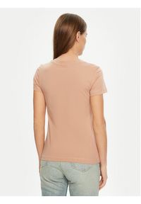 Calvin Klein Jeans T-Shirt Monologo J20J223563 Różowy Slim Fit. Kolor: różowy. Materiał: bawełna #5