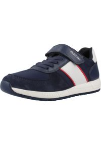 Tenisówki Geox Model J Alben Boy Kolor Niebieski. Kolor: niebieski. Materiał: tkanina, syntetyk