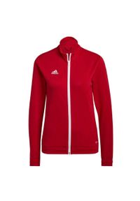 Adidas - Bluza piłkarska damska adidas Entrada 22 Track Jacket. Kolor: wielokolorowy, czerwony, biały. Sport: piłka nożna #1