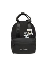 Karl Lagerfeld Kids Plecak Z30559 Czarny. Kolor: czarny. Materiał: materiał