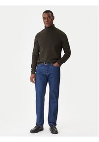 Jack & Jones Golf Basic 12258051 Zielony Regular Fit. Typ kołnierza: golf. Kolor: zielony. Materiał: bawełna #4