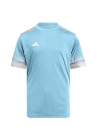 Adidas - Koszulka dla dzieci adidas Squadra 25. Kolor: biały, niebieski, wielokolorowy. Sport: piłka nożna
