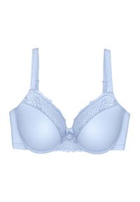Triumph Biustonosz z fiszbiną Ladyform Soft W X 10166306 Błękitny. Kolor: niebieski. Materiał: syntetyk