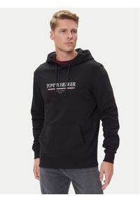 TOMMY HILFIGER - Tommy Hilfiger Bluza Brand Love MW0MW40534 Czarny Regular Fit. Kolor: czarny. Materiał: bawełna #1