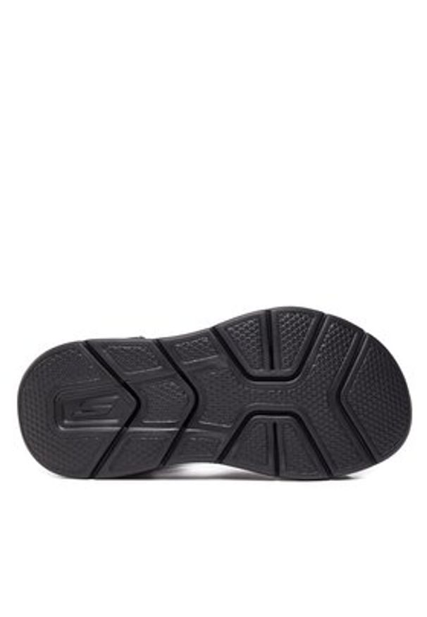 skechers - Skechers Sandały Go Consistent Sandal-Tributary 229097/BBK Czarny. Kolor: czarny. Materiał: skóra
