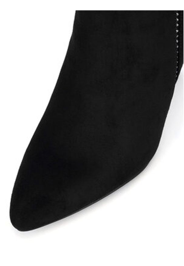 DeeZee Botki WYL2979-39 Czarny. Kolor: czarny. Materiał: materiał