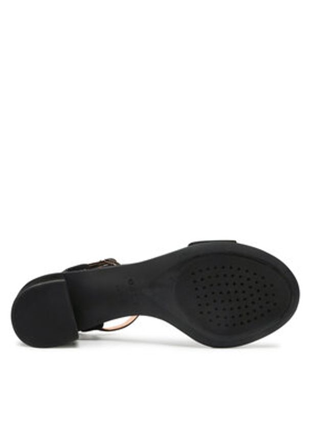 Geox Sandały D Aurely 50 B D25RXB 00021 C9999 Czarny. Kolor: czarny. Materiał: zamsz, skóra