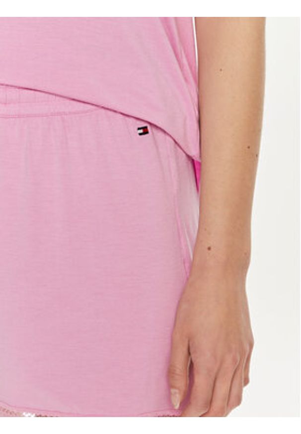 TOMMY HILFIGER - Tommy Hilfiger Szorty piżamowe UW0UW05289 Różowy Regular Fit. Kolor: różowy