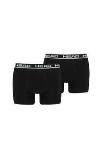 Bokserki męskie Head Basic Boxer 2 Pack. Kolor: czarny