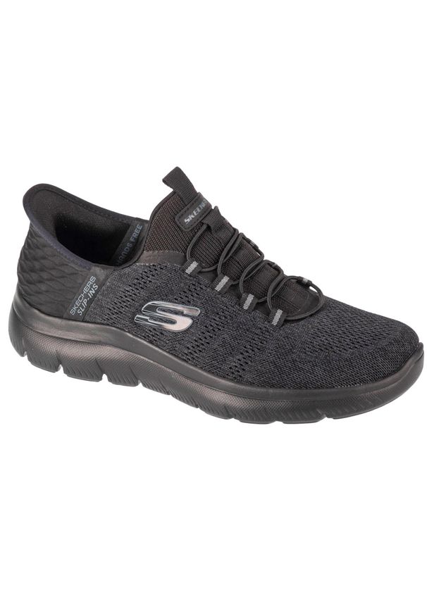 skechers - Buty do chodzenia męskie Skechers 232469CCBK. Kolor: szary. Materiał: syntetyk, materiał. Szerokość cholewki: normalna. Sport: turystyka piesza