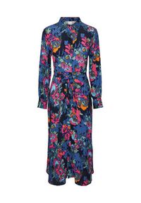 YAS Sukienka koszulowa 26030726 Kolorowy Regular Fit. Materiał: wiskoza. Wzór: kolorowy. Typ sukienki: koszulowe #4