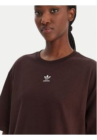 Adidas - adidas T-Shirt Essentials Boyfriend KD1371 Brązowy Oversize. Kolor: brązowy. Materiał: bawełna #5