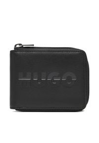 Hugo - Duży Portfel Męski HUGO. Kolor: czarny