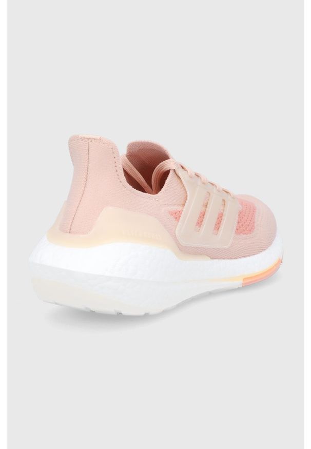 adidas Performance - Buty Ultraboost 21. Okazja: na plażę. Nosek buta: okrągły. Zapięcie: sznurówki. Kolor: pomarańczowy. Materiał: materiał, guma