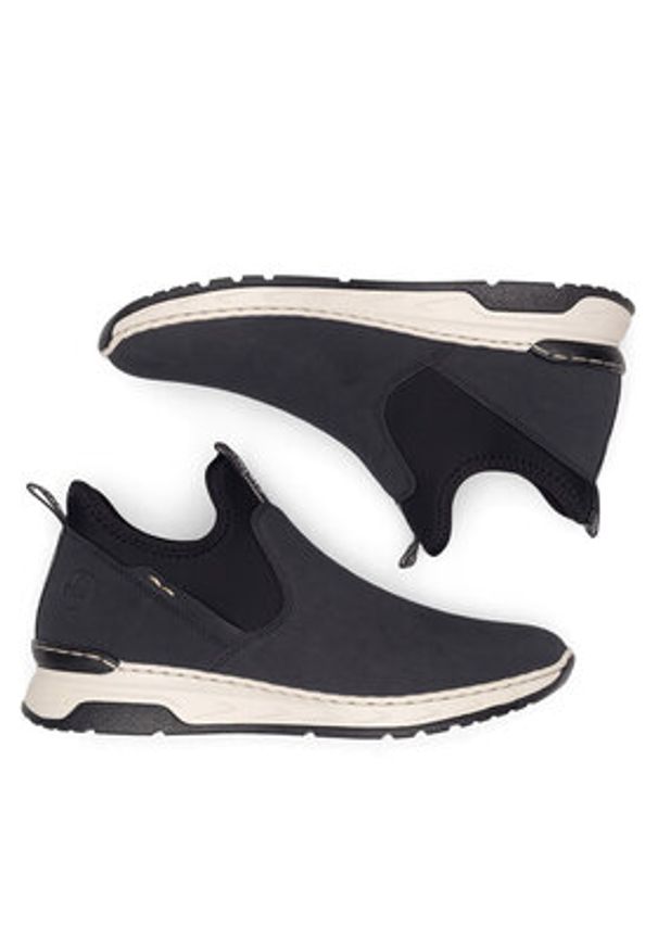 Rieker Sneakersy M0053-14 Niebieski. Kolor: niebieski. Materiał: materiał