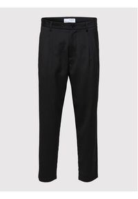 Selected Homme Spodnie materiałowe Ryan 16085392 Czarny Slim Fit. Kolor: czarny. Materiał: wiskoza