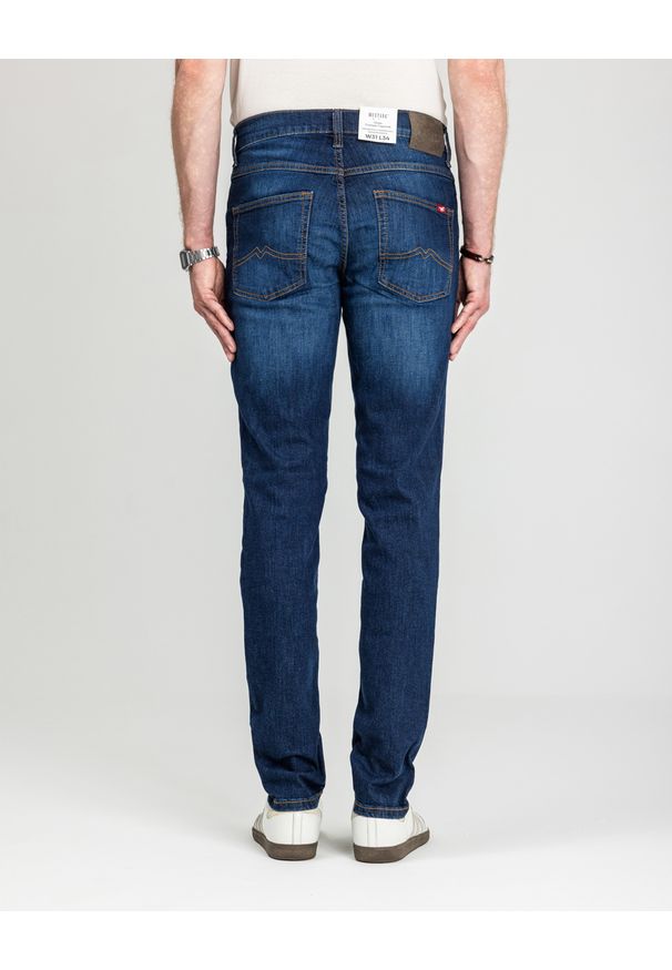 Męskie Spodnie Jeansowe Mustang Style Tramper Tapered Denim Blue 1018016 5000 882