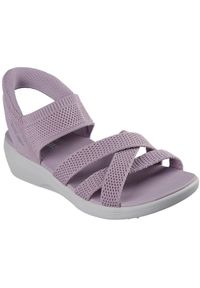 skechers - Sandały Skechers Arya - Cooling Off, Kobiety. Kolor: fioletowy. Materiał: materiał