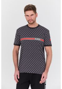 Guess - GUESS Czarny t-shirt Jamey, Rozmiar S. Kolor: czarny