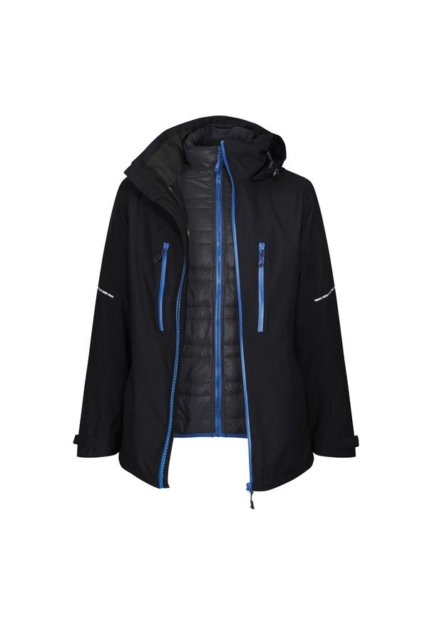 Regatta - Kurtka Męska. Kolor: niebieski, wielokolorowy, czarny. Sport: turystyka piesza