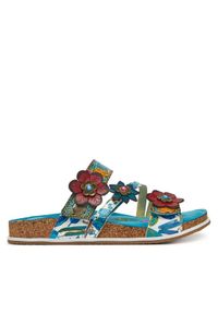 Laura Vita Klapki Brcyano 16 Niebieski. Kolor: niebieski. Materiał: skóra #1