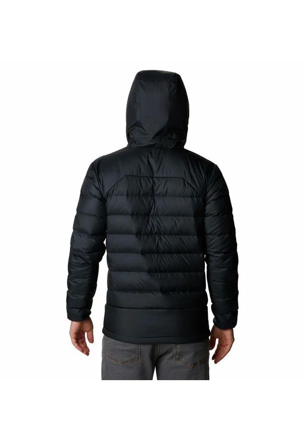 columbia - Kurtka Turystyczna Puchowa Męska Columbia Autumn Park Down Hooded Jacket. Kolor: czarny. Materiał: puch. Sport: turystyka piesza