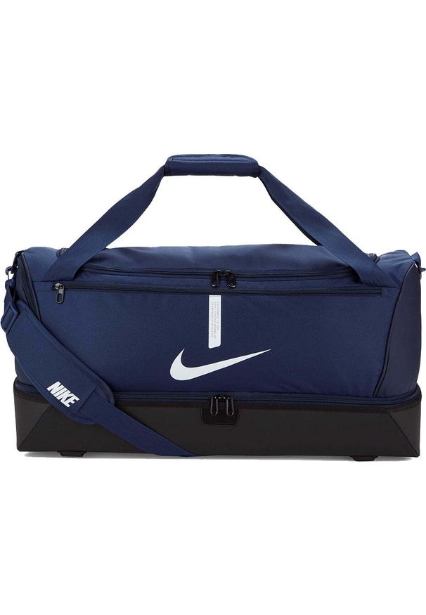 Torba sportowa Nike Academy Team Hardcase usztywnione dno z komorą na buty 59L. Kolor: niebieski