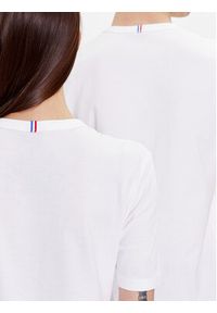 Le Coq Sportif T-Shirt Unisex 2310012 Biały Regular Fit. Kolor: biały. Materiał: bawełna #5