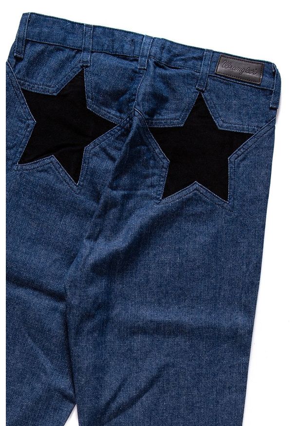 Wrangler - WRANGLER CROP STAR FLARE INDIGO STAR W218GC070 112127763. Stan: podwyższony. Wzór: jednolity
