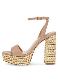 Steve Madden Sandały La verne Sandal SM11002976-02002-750 Beżowy. Kolor: beżowy. Materiał: skóra