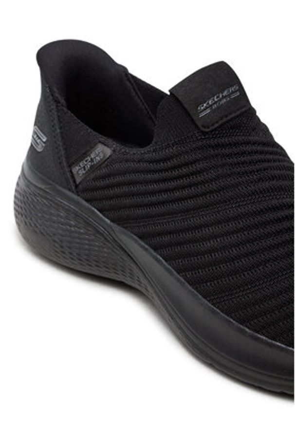 skechers - Skechers Sneakersy 117508 BBK Czarny. Kolor: czarny. Materiał: materiał
