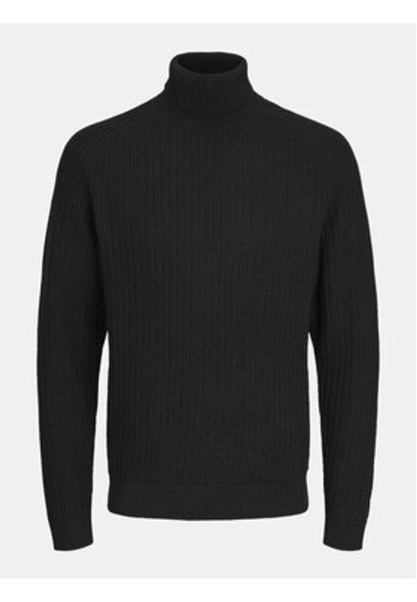 Jack & Jones - Jack&Jones Golf Cody 12262152 Czarny Regular Fit. Typ kołnierza: golf. Kolor: czarny. Materiał: syntetyk