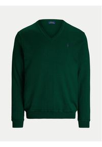 Polo Ralph Lauren Sweter 710876338013 Zielony Regular Fit. Typ kołnierza: polo. Kolor: zielony. Materiał: wełna, syntetyk #5