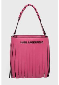Karl Lagerfeld torebka kolor różowy. Kolor: różowy
