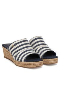 TOMMY HILFIGER - Tommy Hilfiger Espadryle Nautical Stripes Espadrille Mule FW0FW08666 Kolorowy. Materiał: materiał. Wzór: kolorowy #6