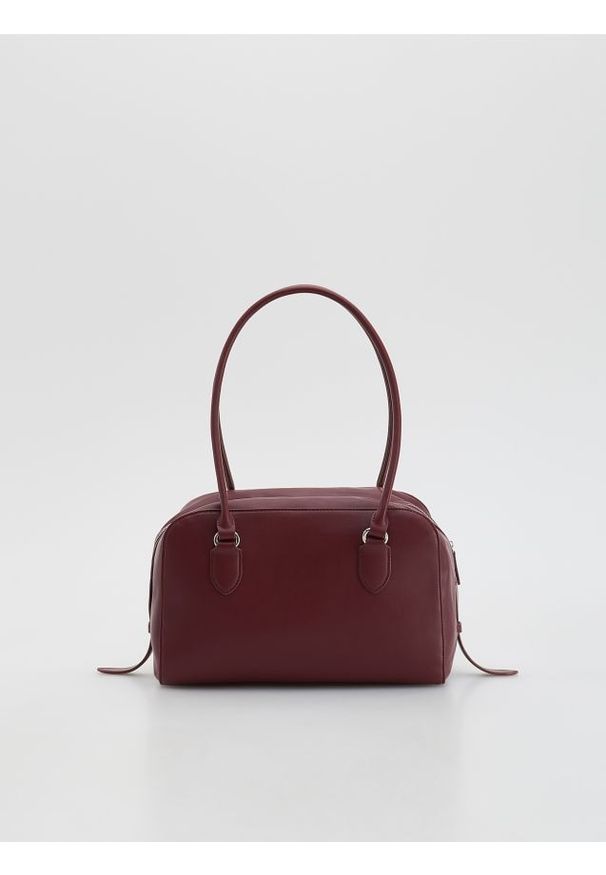Reserved - Torebka na ramię - karminowy. Kolor: czerwony. Materiał: skórzane. Rodzaj torebki: na ramię